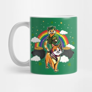 St Patricks Day Cat Leprechaun Caticorn Mug